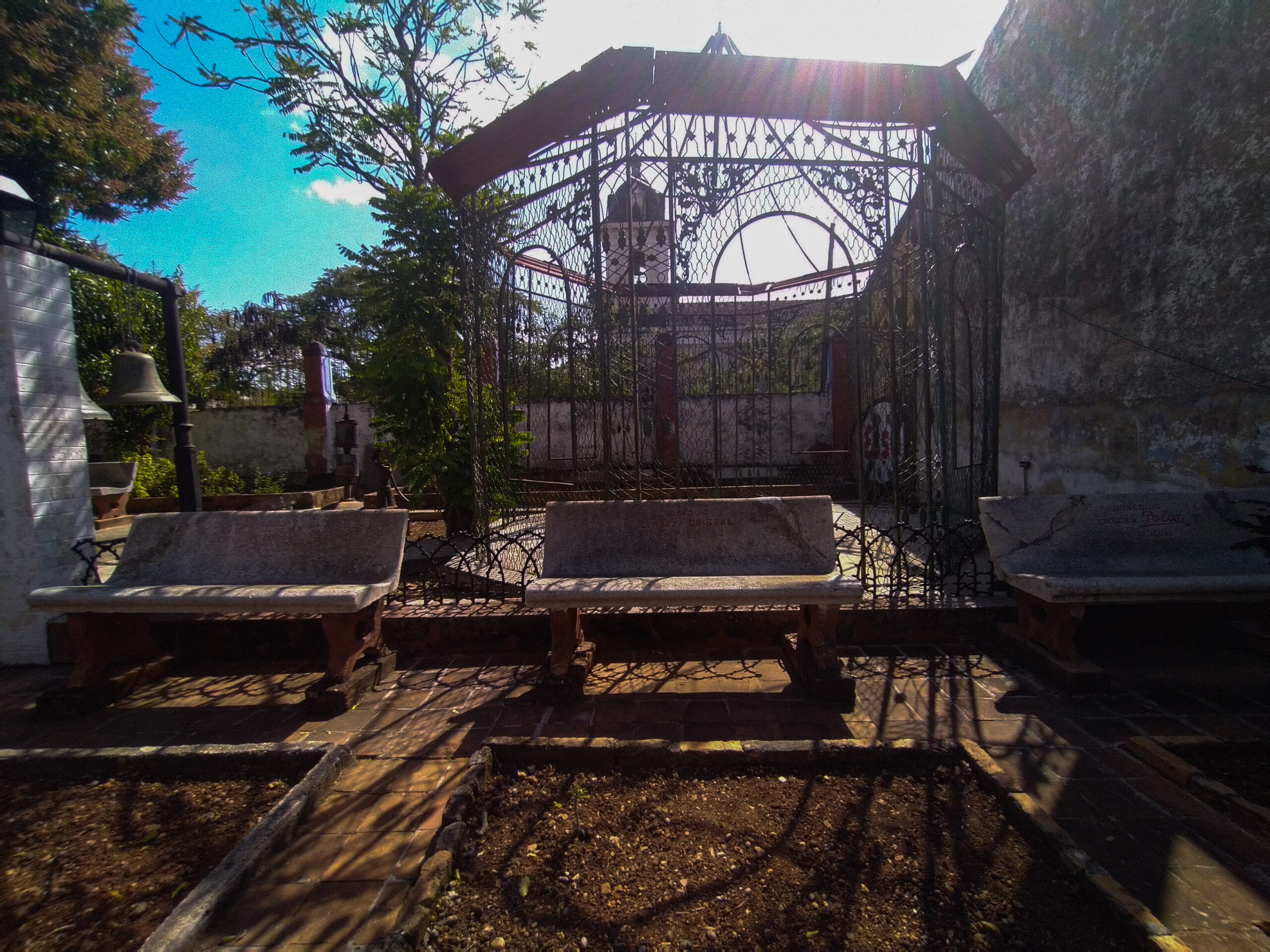 Pérgola perteneciente a la vivienda del del central Conchita (actual Puerto Rico). Foto: la autora.