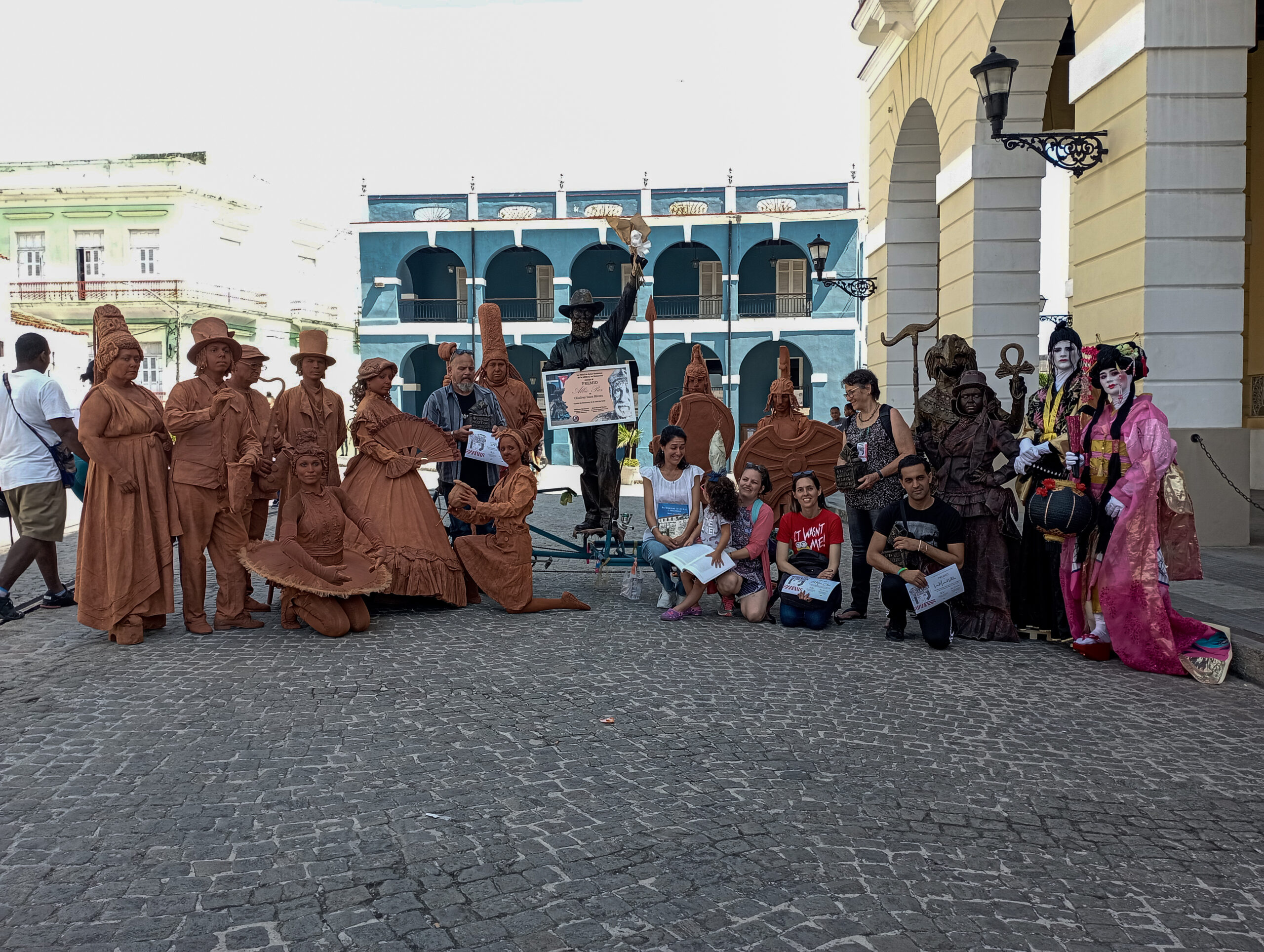 IV Carrera de Estatuas Vivientes celebrada en Matanzas. Foto: la autora