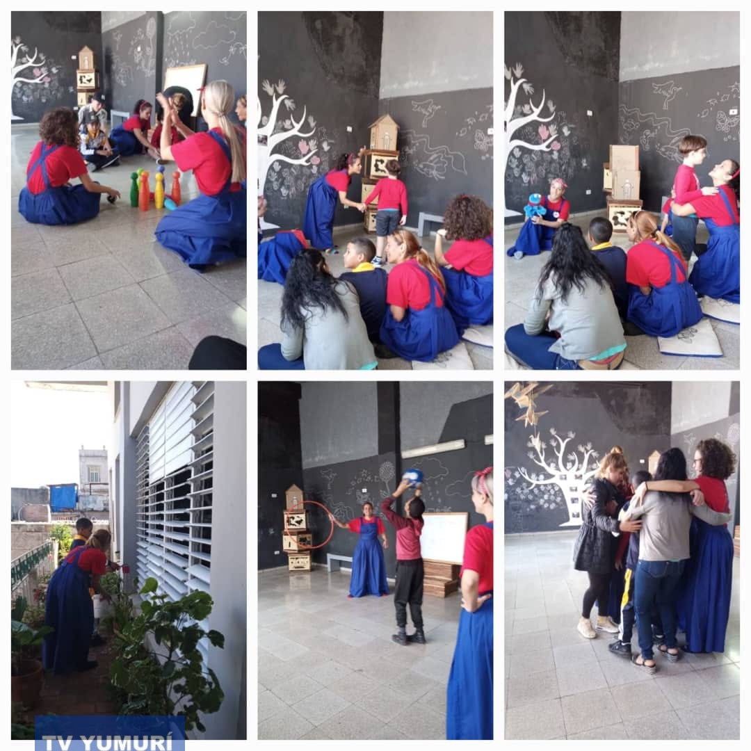 «La casita de Azulín» es un espacio creado para trabajar con niños que presentan necesidades especiales a través del arte. Foto: Compañía de teatro El Mirón Cubano.