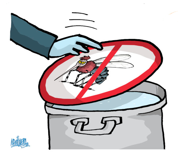 La lluvia y el sofocante calor son factores favorables para la reproducción del Aedes aegypti.