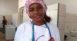 Regla Rafaela Baró Varela, jefa de cocina del Hospital Ginecobstétrico José Ramón López Tabrane. Foto: Jessica Acevedo Alfonso.