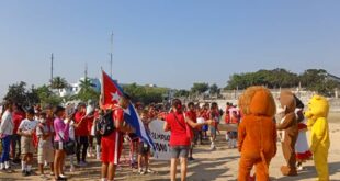 Inauguración de los decimocuartos Juegos de Olimpiadas Municipales en el Parque Rene Fraga.