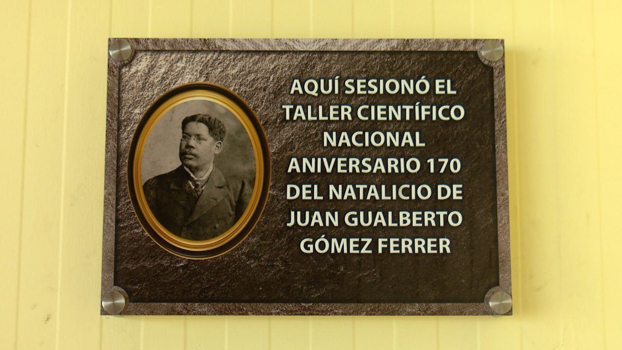Taja en honor a Juan Gualberto Gómez. Foto: Lino García del Solar.
