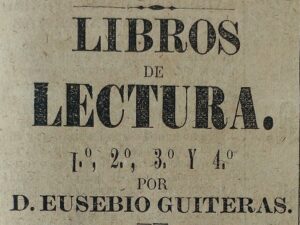 Libros de lectura de Eusebio Guiteras