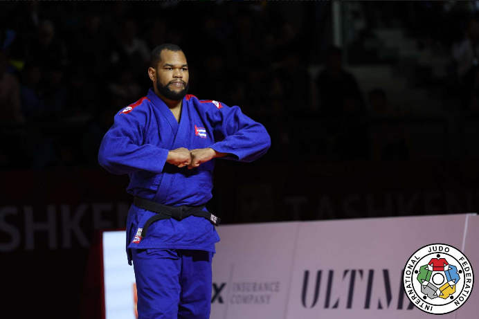 Iván Silva, Campeón Mundial de Tashkent 2022, obtiene bronce en el Grand Slam en esa ciudad uzbeka. Foto: IJF