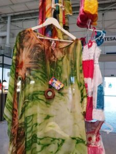 Muestra de productos textiles del proyecto Mariela Color