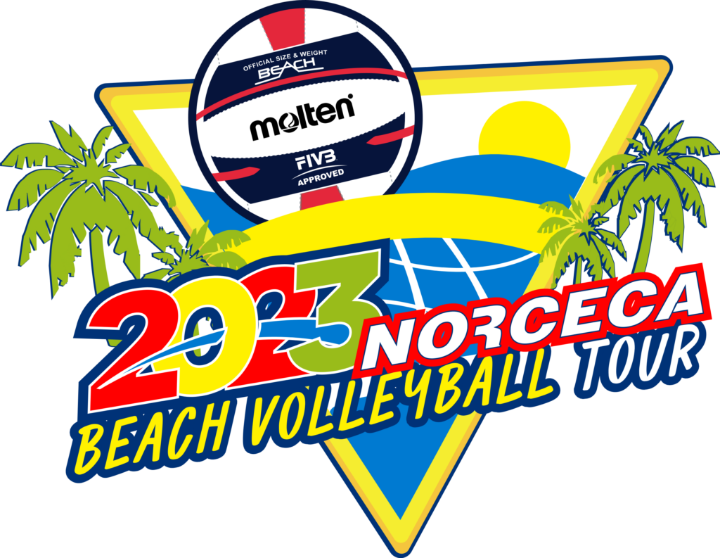 Logo oficial del Beach Volleybal Tour 2023. Foto: NORCECA