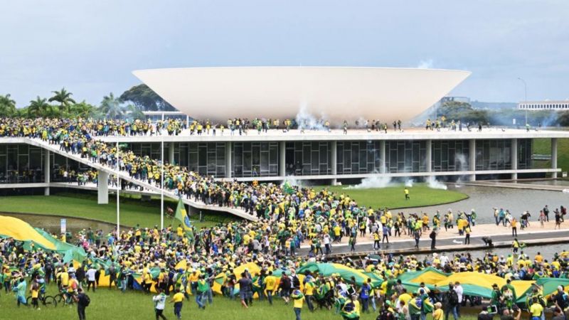 Intento golpista en Brasil registrado el 8 de enero del presente mes