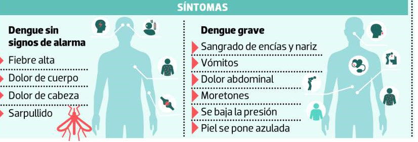 Síntomas dengue