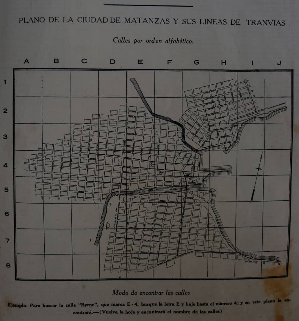 Mapa de la ciudad de la primera década del Siglo XX. Foto: facilitada por la fuente.