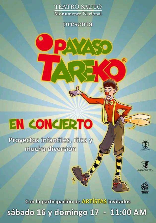 Payaso Tareko en Concierto.